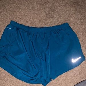 Women’s Nike DRI-FIT Athletic shorts color blue size Large